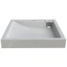Раковина Altasan Lux 60x60 UPP60LUXs на стиральную машину Белая искусственный камень (литьевой мрамор) на стиральную машину