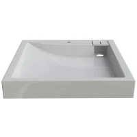 Раковина Altasan Lux 60x60 UPP60LUXs на стиральную машину Белая искусственный камень (литьевой мрамор) на стиральную машину