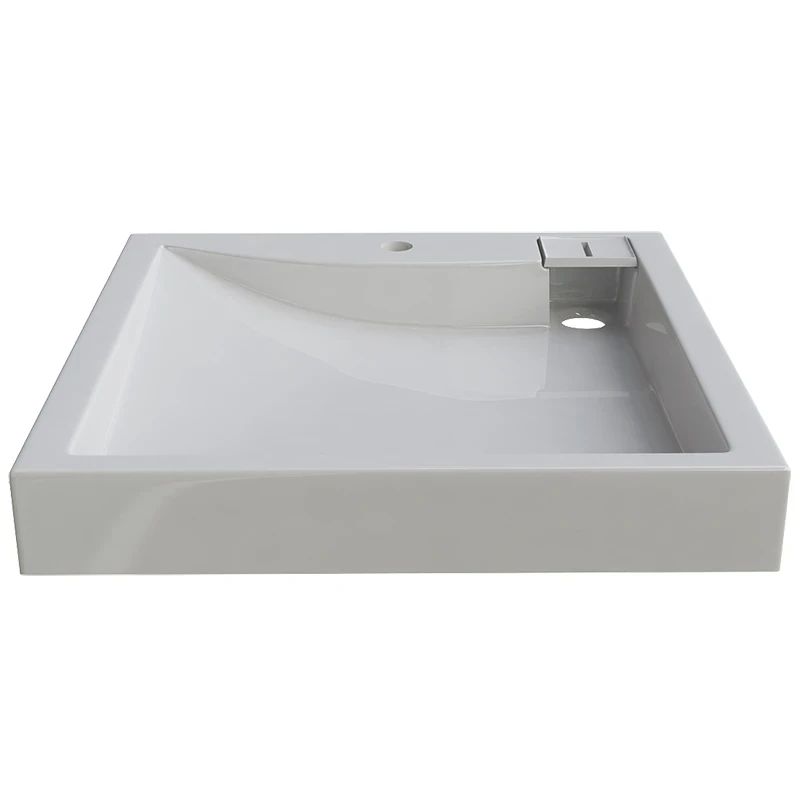 Раковина Altasan Lux 60x60 UPP60LUXs на стиральную машину Белая искусственный камень (литьевой мрамор) на стиральную машину