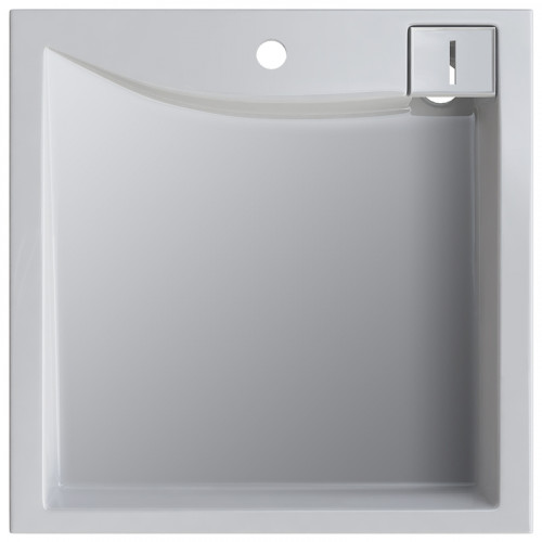 Раковина Altasan Lux 60x60 UPP60LUXs на стиральную машину Белая искусственный камень (литьевой мрамор) на стиральную машину