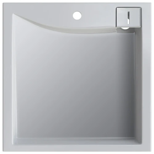 Раковина Altasan Lux 60x60 UPP60LUXs на стиральную машину Белая искусственный камень (литьевой мрамор) на стиральную машину