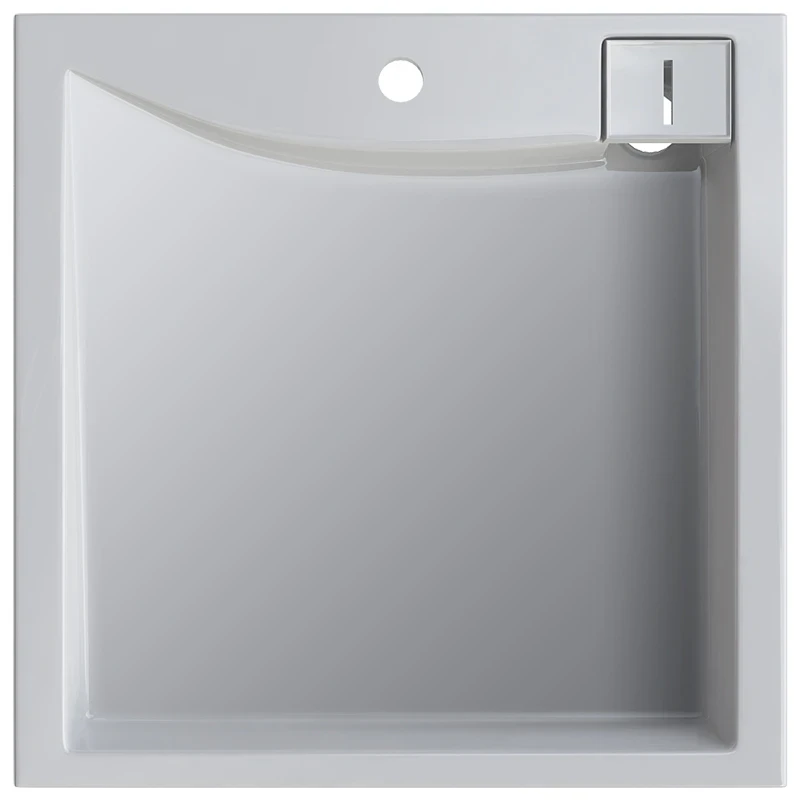 Раковина Altasan Lux 60x60 UPP60LUXs на стиральную машину Белая искусственный камень (литьевой мрамор) на стиральную машину