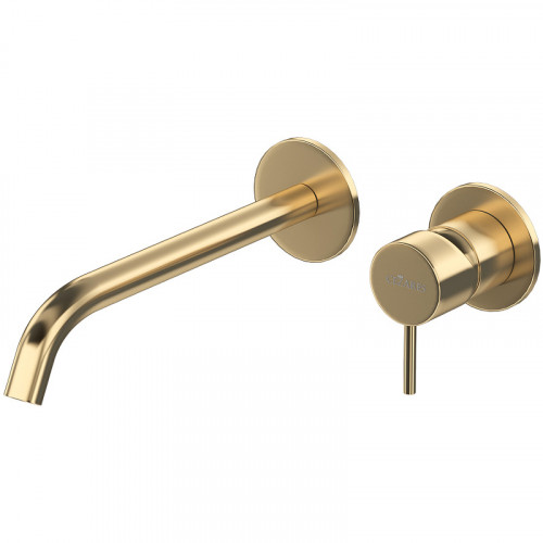 Смеситель для раковины Cezares Leaf LEAF-BLI2-L-SR Sunrise латунь встраиваемый