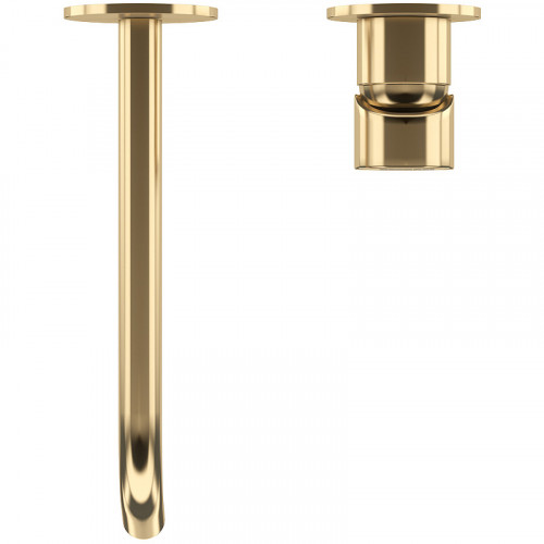 Смеситель для раковины Cezares Leaf LEAF-BLI2-L-SR Sunrise латунь встраиваемый