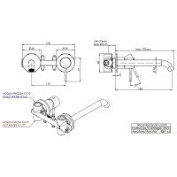 Смеситель для раковины Remer X-Style X15PLBG Золото брашированное