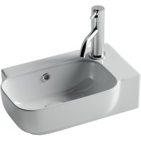 Раковина Ceramicanova Element 40 L CN6074L Белая фарфор подвесная