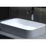 Раковина-чаша Salini Callista 54.5 104 1101104G Белая глянцевая искусственный камень (литьевой мрамор) накладная