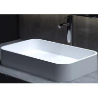 Раковина-чаша Salini Callista 54.5 104 1101104G Белая глянцевая искусственный камень (литьевой мрамор) накладная