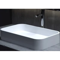 Раковина-чаша Salini Callista 54.5 104 1101104G Белая глянцевая искусственный камень (литьевой мрамор) накладная