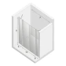 Душевая дверь New Trendy New Soleo Chrome 120 D-0256A профиль Хром стекло прозрачное