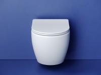 Унитаз Ceramicanova Metropol CN4002T подвесной Белый с сиденьем Микролифт фарфор подвесной