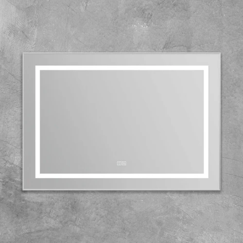 Зеркало BelBagno Kraft 98.5 SPC-KRAFT-985-685-TCH-WARM с подсветкой с подогревом Сатин с сенсорным выключателем стекло