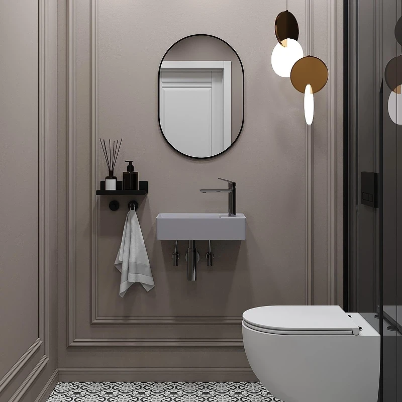 Раковина Wellsee WC Area 41 R 321806000 цвет Серый матовый