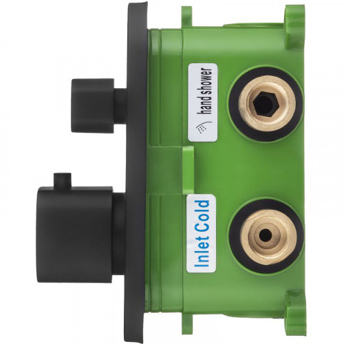 Смеситель для душа Swedbe Platta 9031B с термостатом Черный матовый латунь встраиваемый