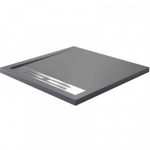 Душевой поддон из искусственного камня WasserKRAFT Wiese 90x90 84T03 Серый матовый