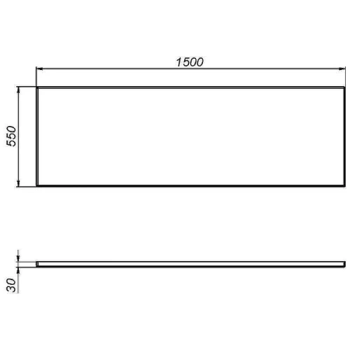 Фронтальная панель для ванны AM.PM Sense 150 W76A-150-070W-P Белая