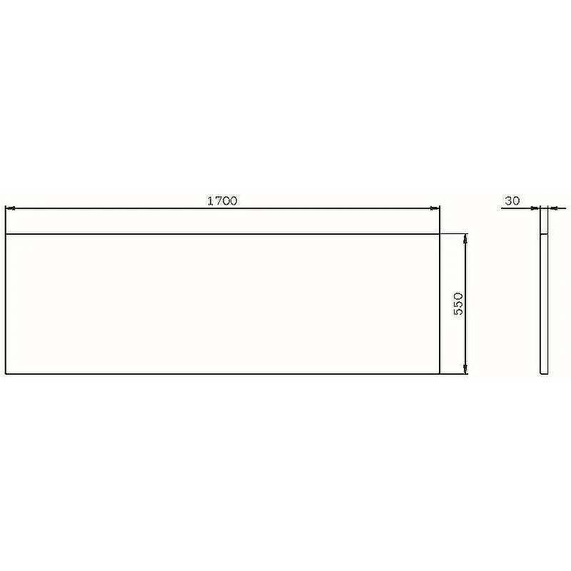 Фронтальная панель для ванны AM.PM X-Joy 170 W94A-170-075W-P Белая