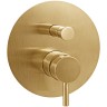 Смеситель для душа Paffoni Light LIG015HGSP Золото медовое брашированное латунь встраиваемый
