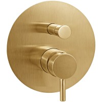 Смеситель для душа Paffoni Light LIG015HGSP Золото медовое брашированное латунь встраиваемый