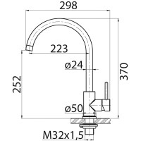 Смеситель для кухни BelBagno BB-LAM03-2-IN-NERO