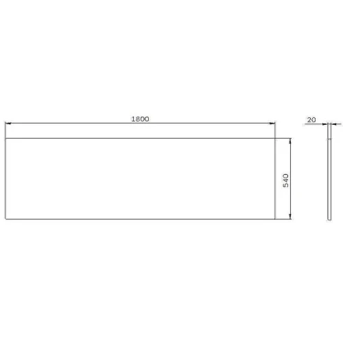 Фронтальная панель для ванны AM.PM X-Joy 180 W94A-180-080W-P Белая