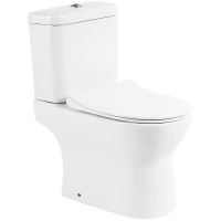 Унитаз компакт BelBagno Steam BB130CPR/SC без бачка с сиденьем Микролифт фаянс напольный