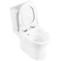 Унитаз компакт BelBagno Steam BB130CPR/SC без бачка с сиденьем Микролифт фаянс напольный