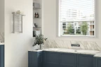 Водяной полотенцесушитель Сунержа Богема+ 600х400 00-0223-6040 с полкой Хром нержавеющая сталь