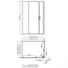 Душевой уголок WasserKRAFT Lippe 120x90 45S07 профиль Хром стекло прозрачное