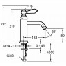 Смеситель для раковины Jacob Delafon Louise E24360-CP Хром латунь
