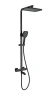 Душевая система Wonzon & Woghand Stay WW-B3026-T1-MB с термостатом цвет Черный матовый