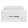 Тумба с раковиной Azario Laura 80 CS00104009 подвесная цвет Белый глянцевый