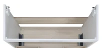 Тумба с раковиной Azario Laura 80 CS00104009 подвесная цвет Белый глянцевый