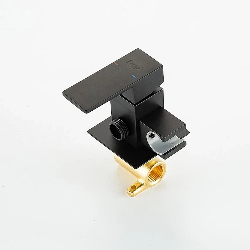 Гигиенический душ со смесителем Frap F7591-26 цвет Черный матовый