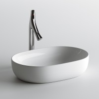 Раковина-чаша Ceramicanova Element 60 CN6047 Белая фарфор накладная