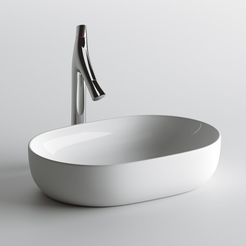 Раковина-чаша Ceramicanova Element 60 CN6047 Белая фарфор накладная