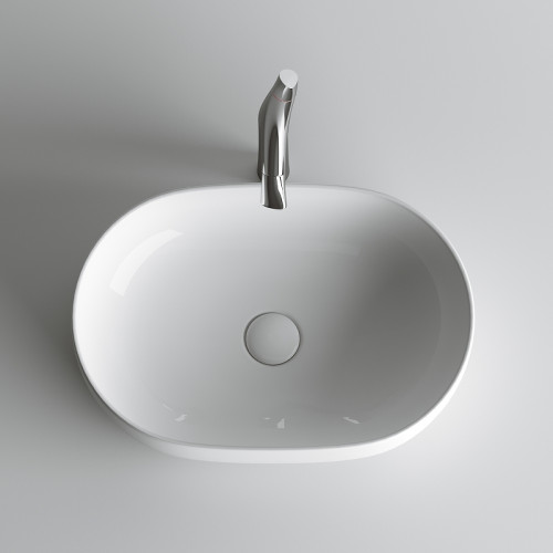 Раковина-чаша Ceramicanova Element 60 CN6047 Белая фарфор накладная
