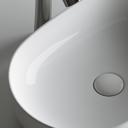 Раковина-чаша Ceramicanova Element 60 CN6047 Белая фарфор накладная