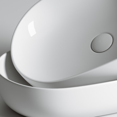 Раковина-чаша Ceramicanova Element 60 CN6047 Белая фарфор накладная