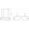Душевая кабина Parly Classic Эконом 120x80 R EC1221R без гидромассажа