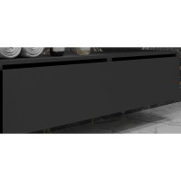 Тумба Boheme Armadi Art Flat Vallessi Uno-S 140 897-140-A mat подвесная Антрацит матовый МДФ / ЛДСП