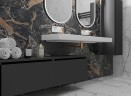 Тумба Boheme Armadi Art Flat Vallessi Uno-S 140 897-140-A mat подвесная Антрацит матовый МДФ / ЛДСП