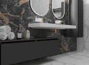 Тумба Boheme Armadi Art Flat Vallessi Uno-S 140 897-140-A mat подвесная Антрацит матовый МДФ / ЛДСП