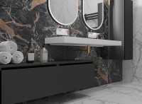Тумба Boheme Armadi Art Flat Vallessi Uno-S 140 897-140-A mat подвесная Антрацит матовый МДФ / ЛДСП