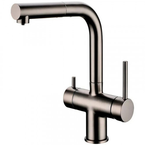 Смеситель для кухни Grocenberg GB4097BG Графит