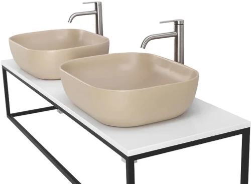 Столешница под раковину BelBagno 140 EK-140-2-BL Bianco Lucido