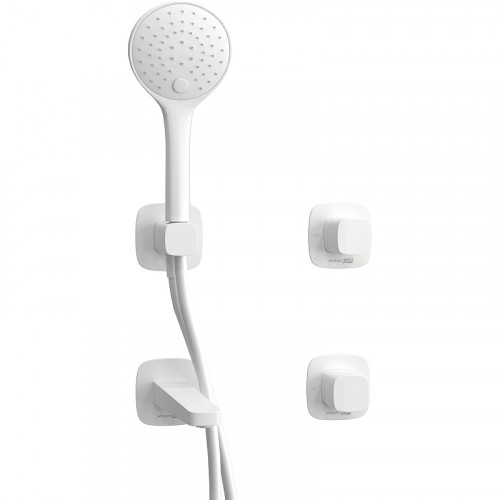 Смеситель для ванны WasserKRAFT Saale A9551.266.316.328.156.155 Белый матовый латунь встраиваемый