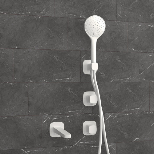 Смеситель для ванны WasserKRAFT Saale A9551.266.316.328.156.155 Белый матовый латунь встраиваемый