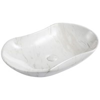 Раковина-чаша CeramaLux 67 503H012 Белая фаянс накладная