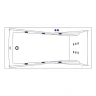 Акриловая ванна Excellent Palace 170x75 WAEX.PAL17.LINE.GL с гидромассажем